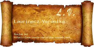 Laurinecz Veronika névjegykártya
