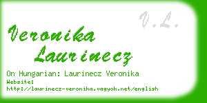 veronika laurinecz business card